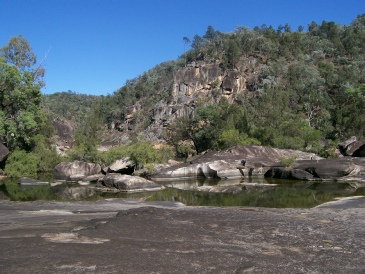 Macintyre River from Slippery Rock - Kwiambal NP